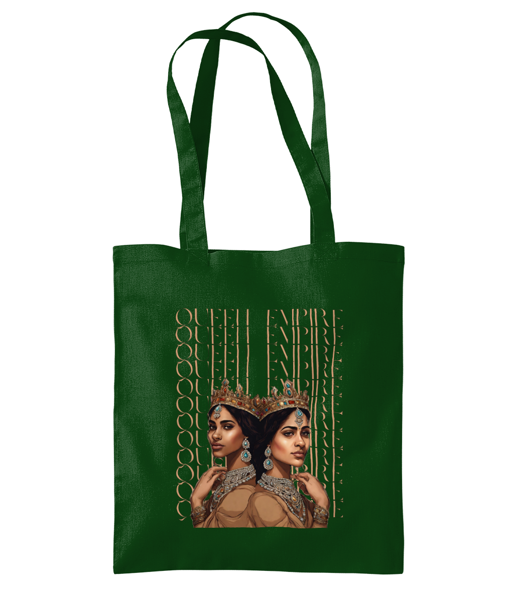 South Asian Art - Brown Queen Empire Tote Bag