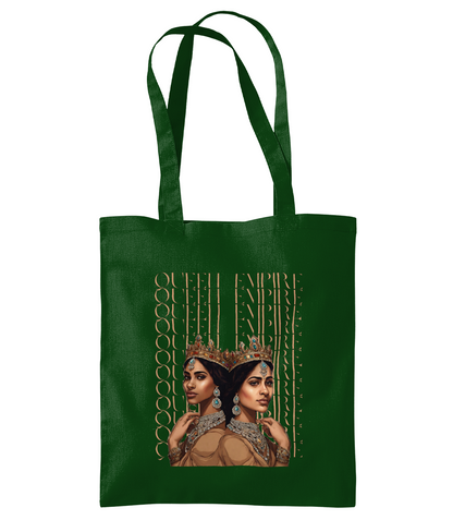 South Asian Art - Brown Queen Empire Tote Bag