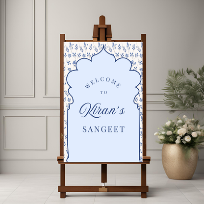 Blue Entrance Board Digital Download - Online Template
