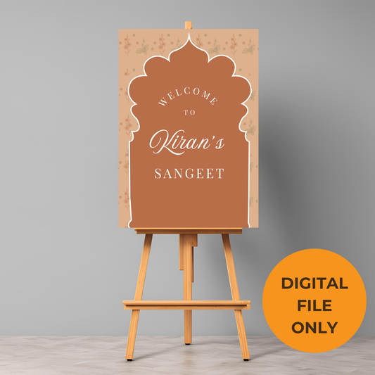 Beige Entrance Board Digital Download - Online Template
