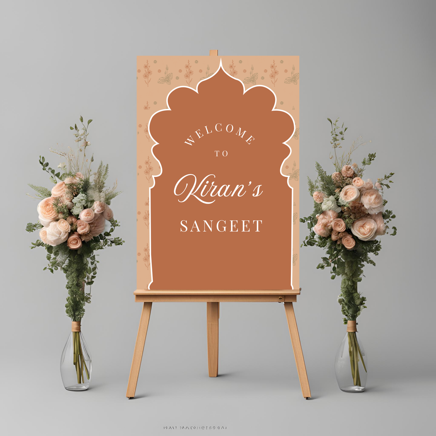 Beige Entrance Board Digital Download - Online Template