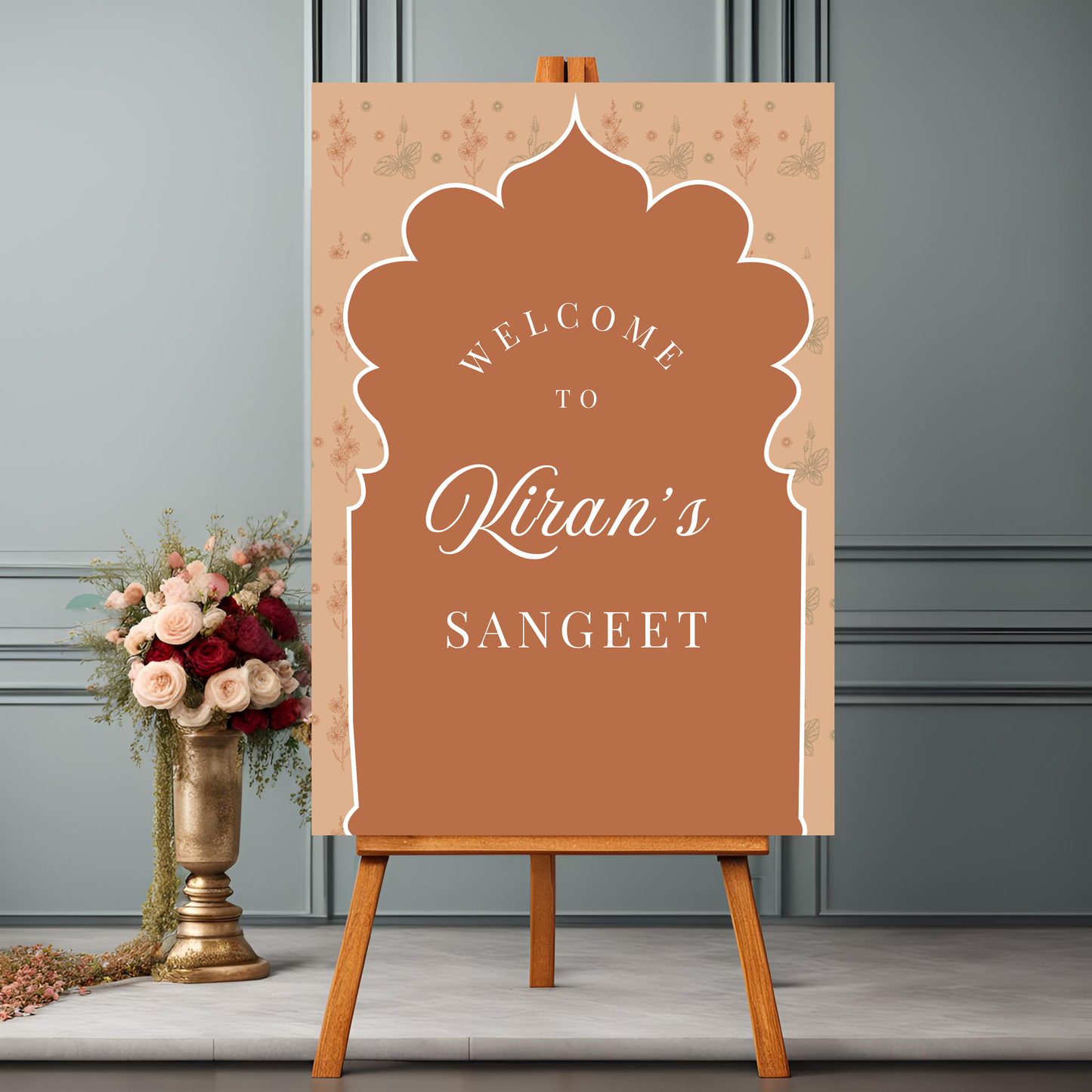 Beige Entrance Board Digital Download - Online Template