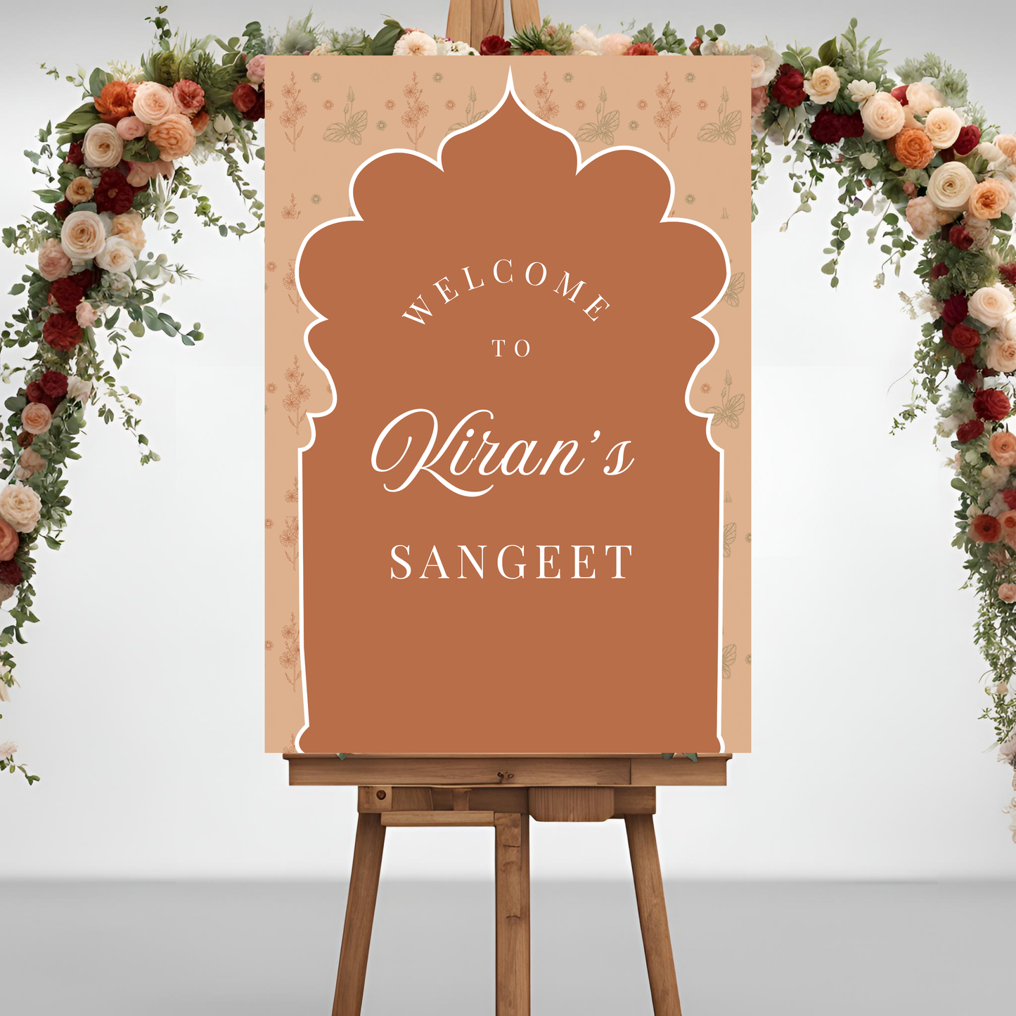 Beige Entrance Board Digital Download - Online Template