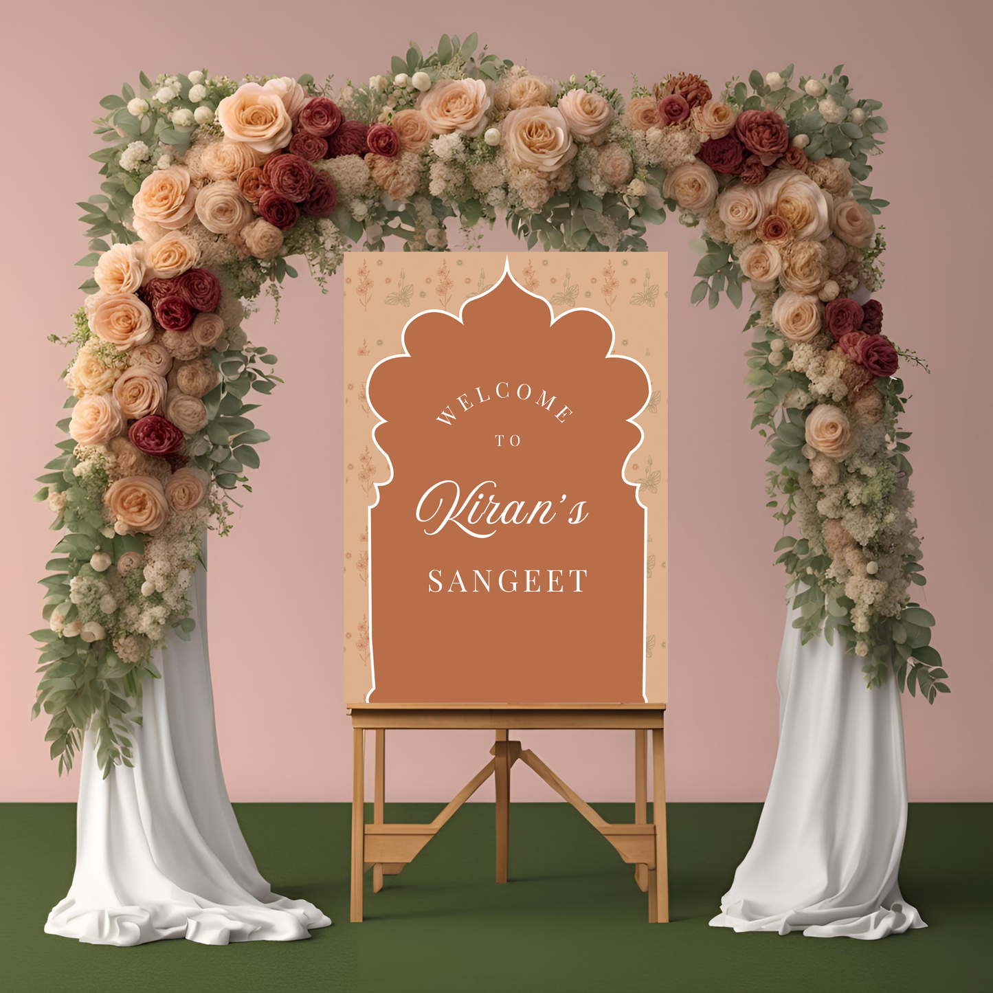 Beige Entrance Board Digital Download - Online Template
