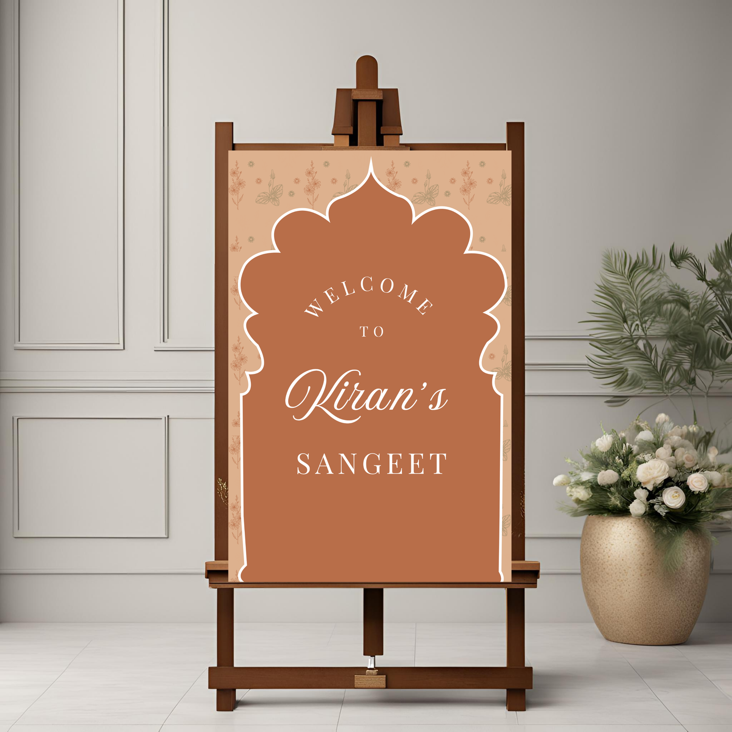Beige Entrance Board Digital Download - Online Template