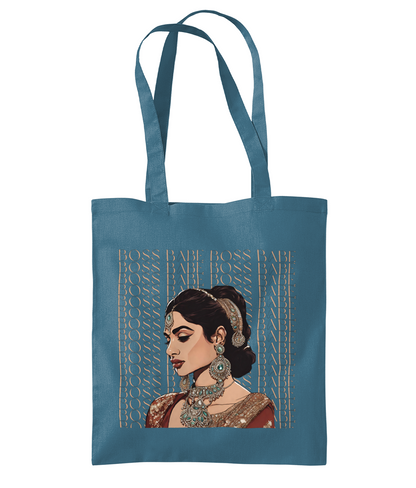 South Asian Art - Brown Boss Babe Tote Bag