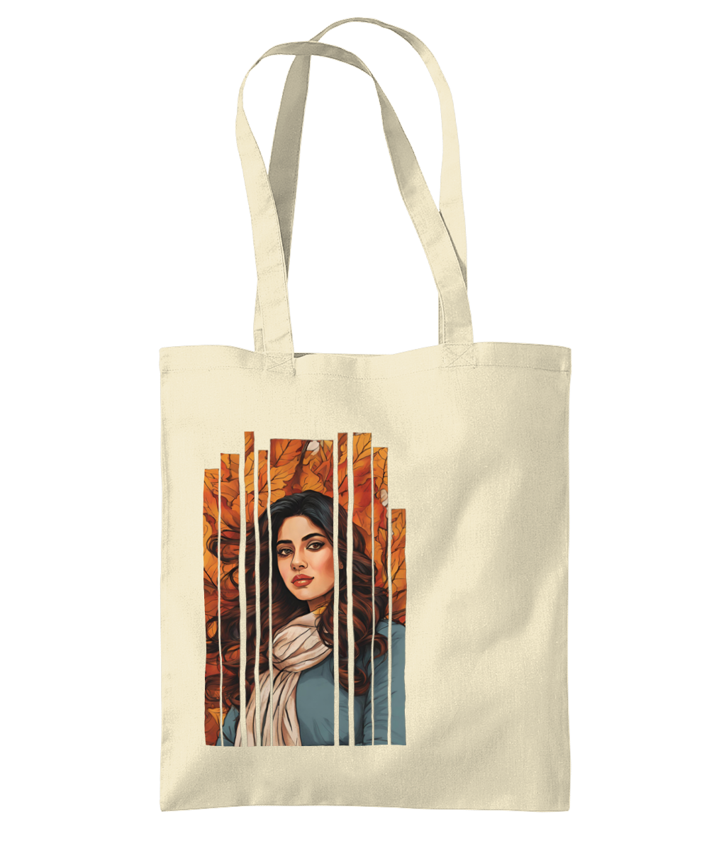 Desi Girl Autumn Fall - Shoulder Tote Bag
