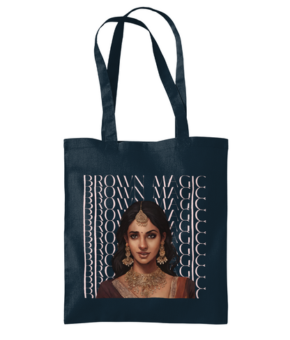 South Asian Art - Pink Brown Magic Tote Bag