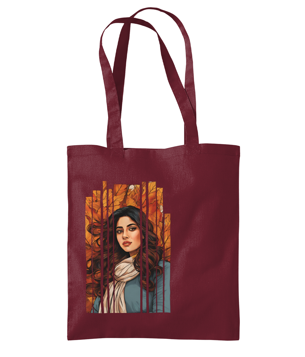 Desi Girl Autumn Fall - Shoulder Tote Bag