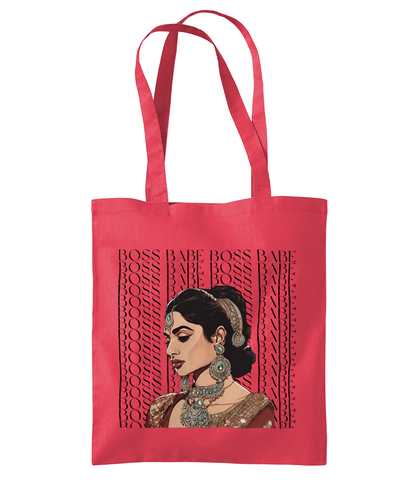 South Asian Art - Boss Babe Tote Bag