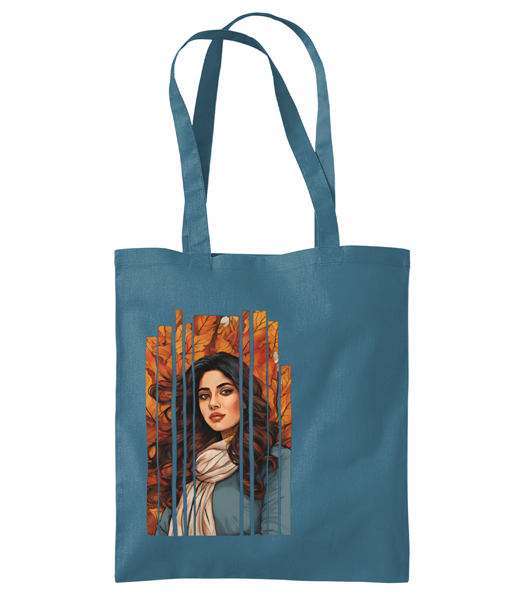 Desi Girl Autumn Fall - Shoulder Tote Bag