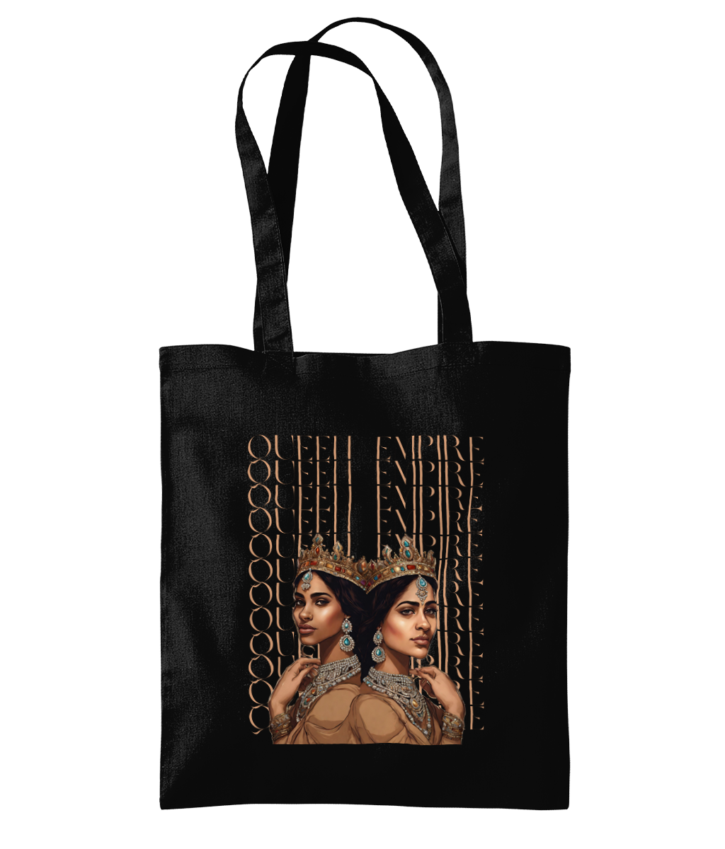 South Asian Art - Brown Queen Empire Tote Bag