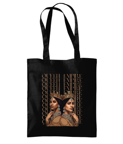 South Asian Art - Brown Queen Empire Tote Bag