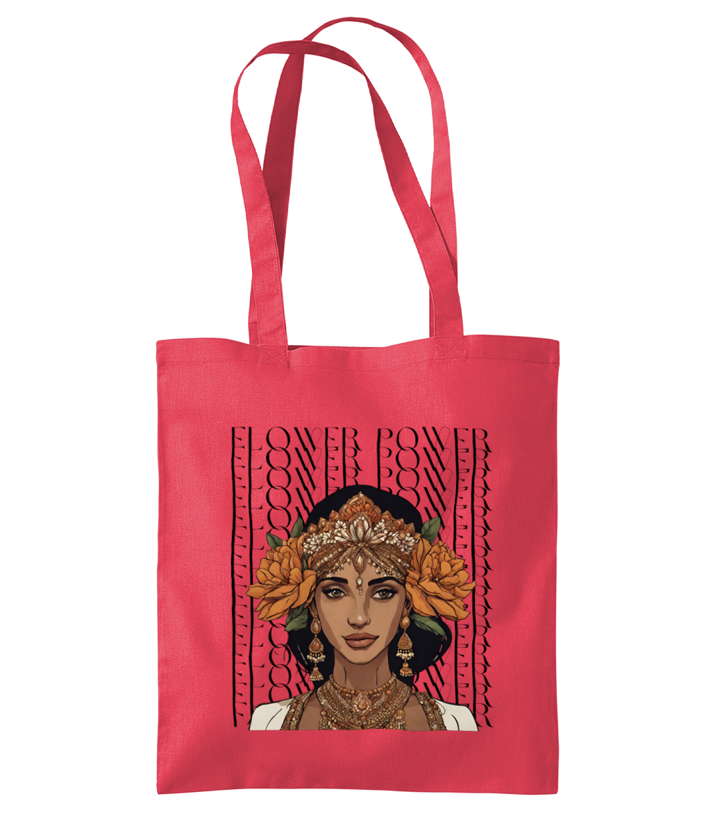 South Asian Art - Flower Power Tote Bag