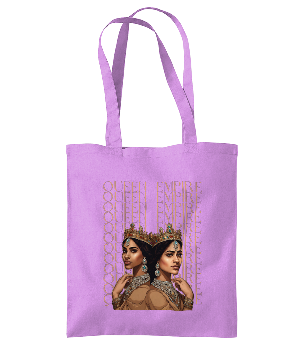 South Asian Art - Brown Queen Empire Tote Bag