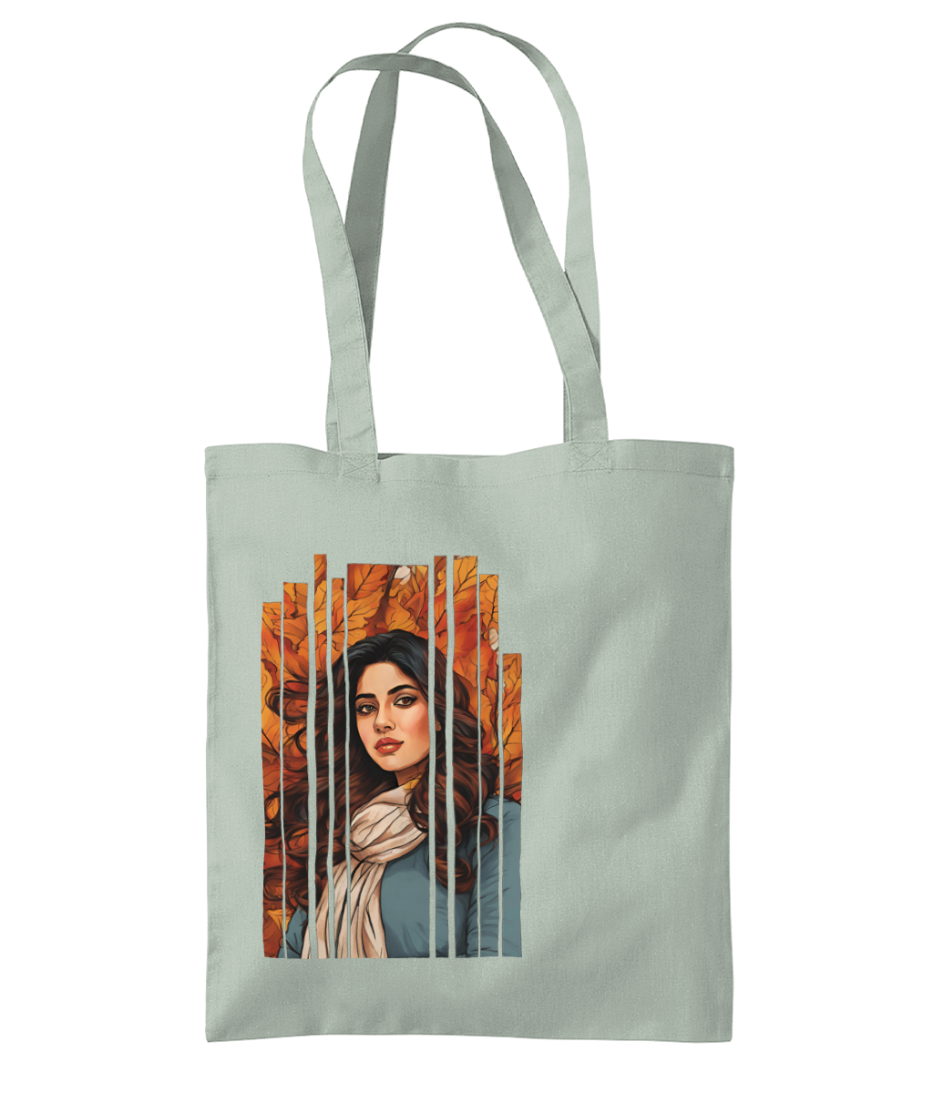 Desi Girl Autumn Fall - Shoulder Tote Bag