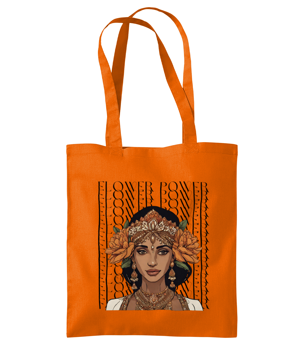 South Asian Art - Flower Power Tote Bag