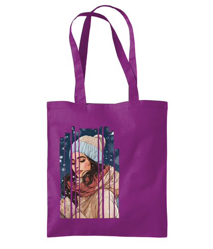 Desi Girl Winter Shoulder Tote Bag