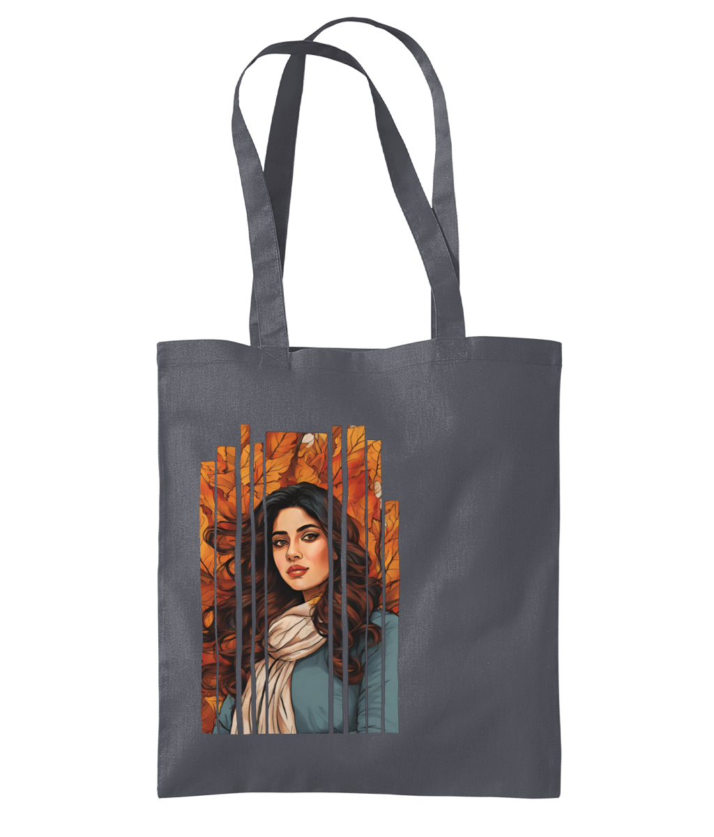 Desi Girl Autumn Fall - Shoulder Tote Bag