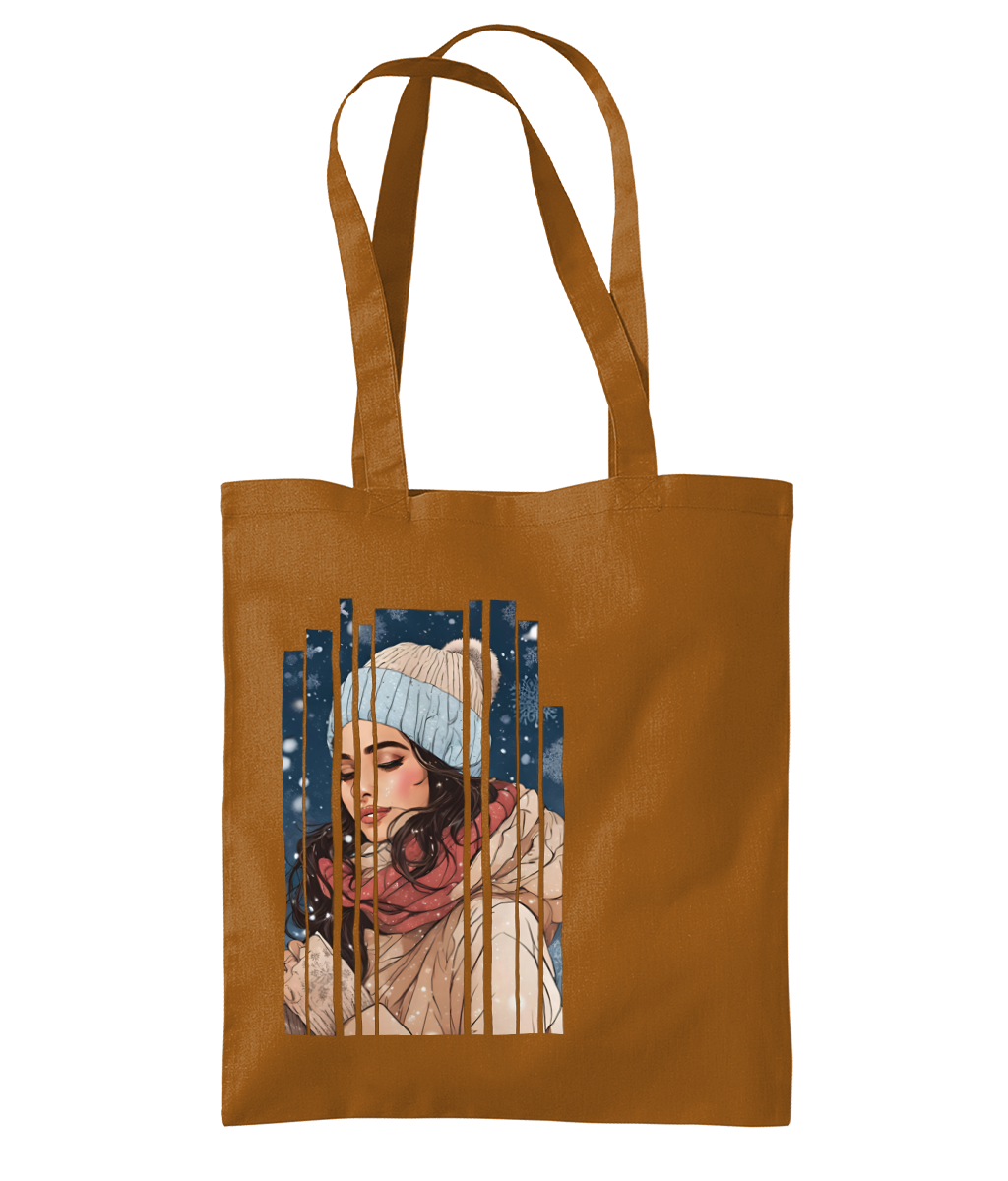 Desi Girl Winter Shoulder Tote Bag