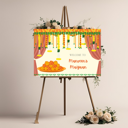 Decor Maiyaan Entrance Board - Digital Download Online Template