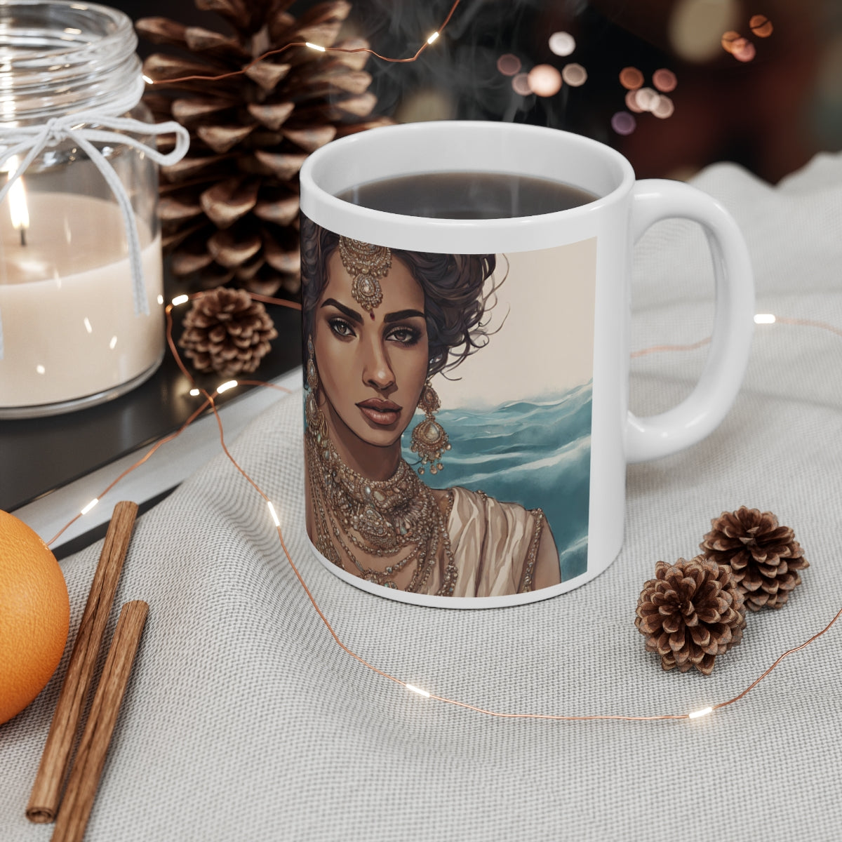 South Asian Art - Ocean Queen Mug