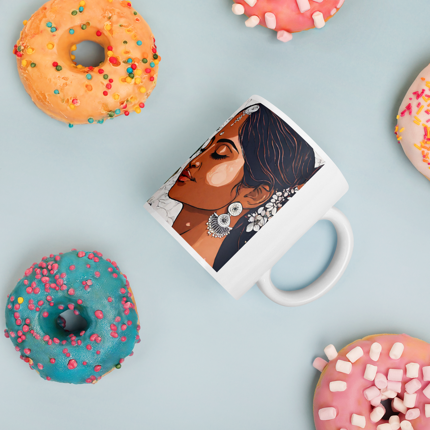 South Asian Art - Flower Power Mug