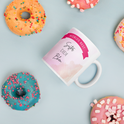 Gifts for Sister - Worlds Best Sister Desi 11oz Mug