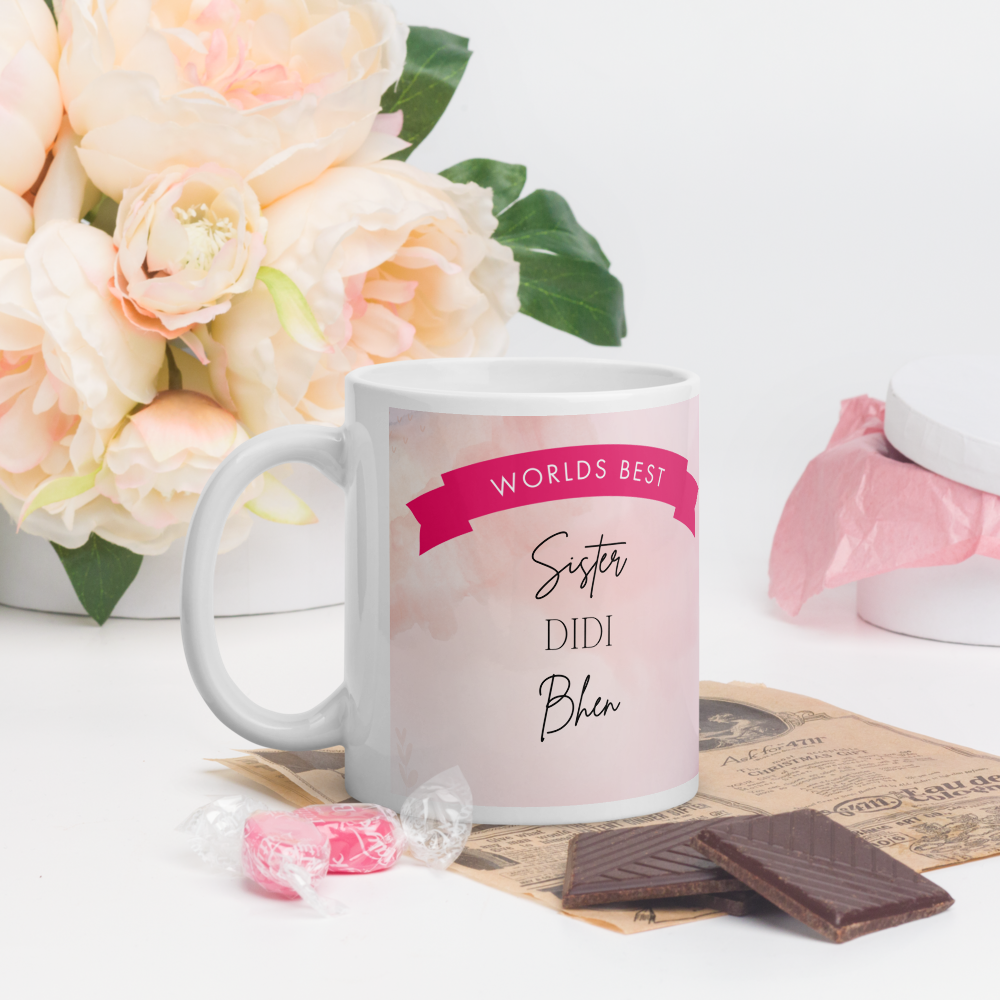 Gifts for Sister - Worlds Best Sister Desi 11oz Mug