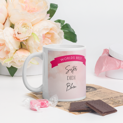 Gifts for Sister - Worlds Best Sister Desi 11oz Mug