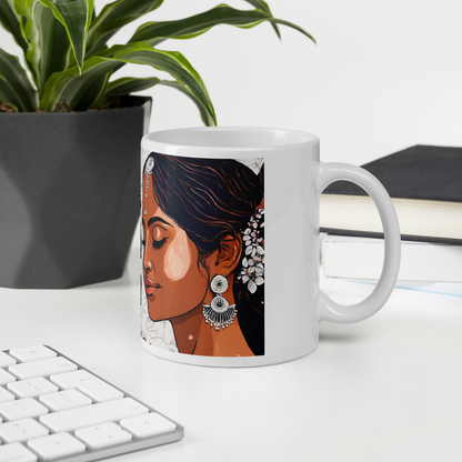 South Asian Art - Flower Power Mug