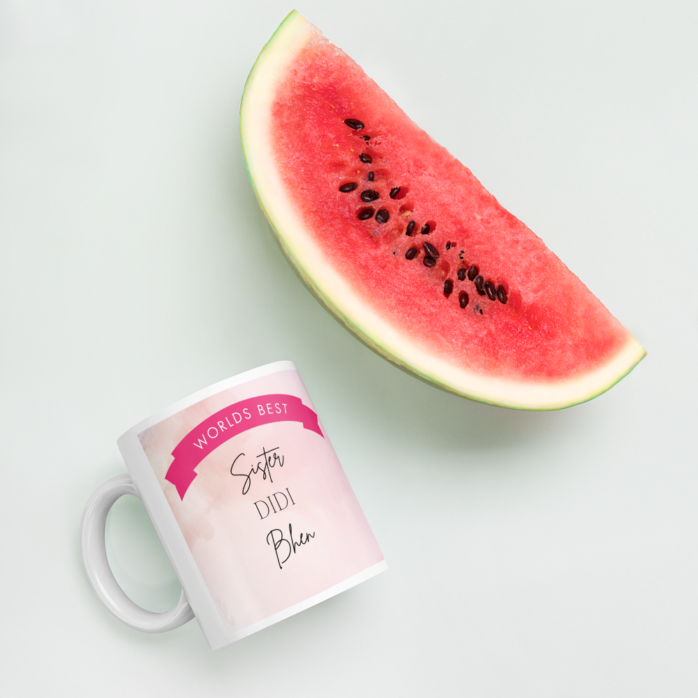 Gifts for Sister - Worlds Best Sister Desi 11oz Mug